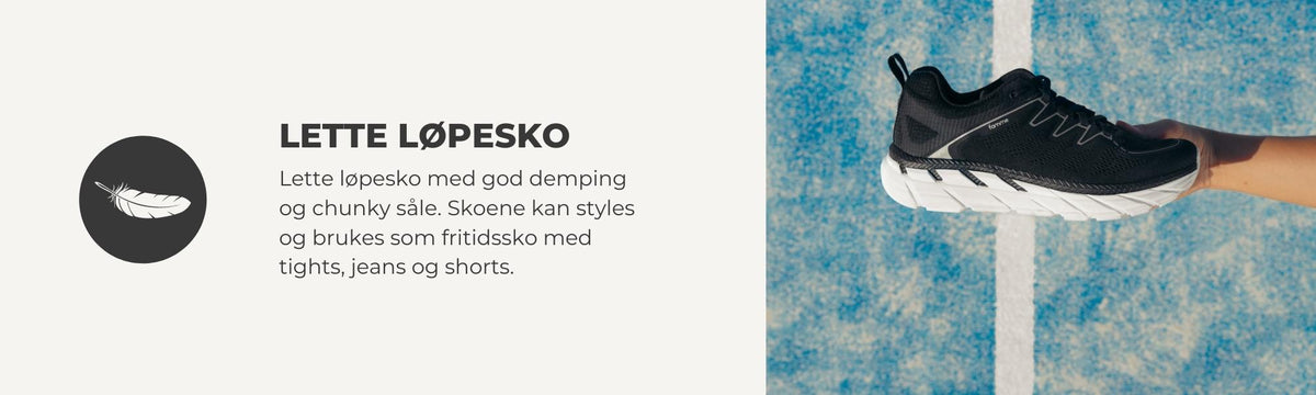 lette løpesko, god demping